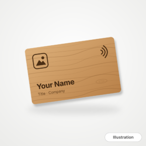 Illustration of the Wooden card